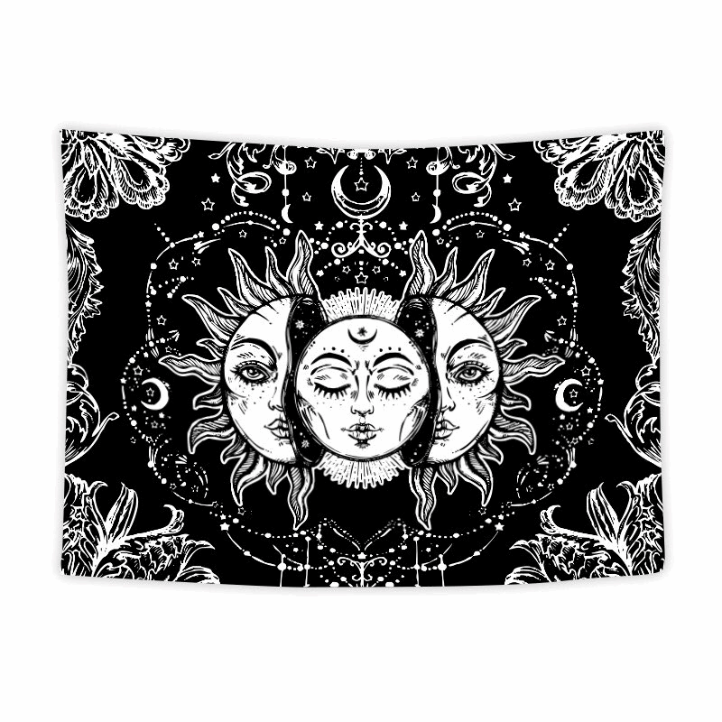 Halloween/ Spiritual/ Metaphysical wall hanging/ altar cloth/ wall art/ decor/ tapestry. Large sized at 58 x 40 inches. Many varieties!