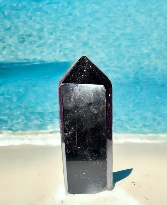 Smoky Quartz Obelisk point tower. Protection from negative energies, and increase intuition,  amplifies healing energy. 5.5 inches tall
