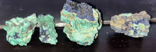 Azurite/ Malachite combination specimen pieces- various sizes
