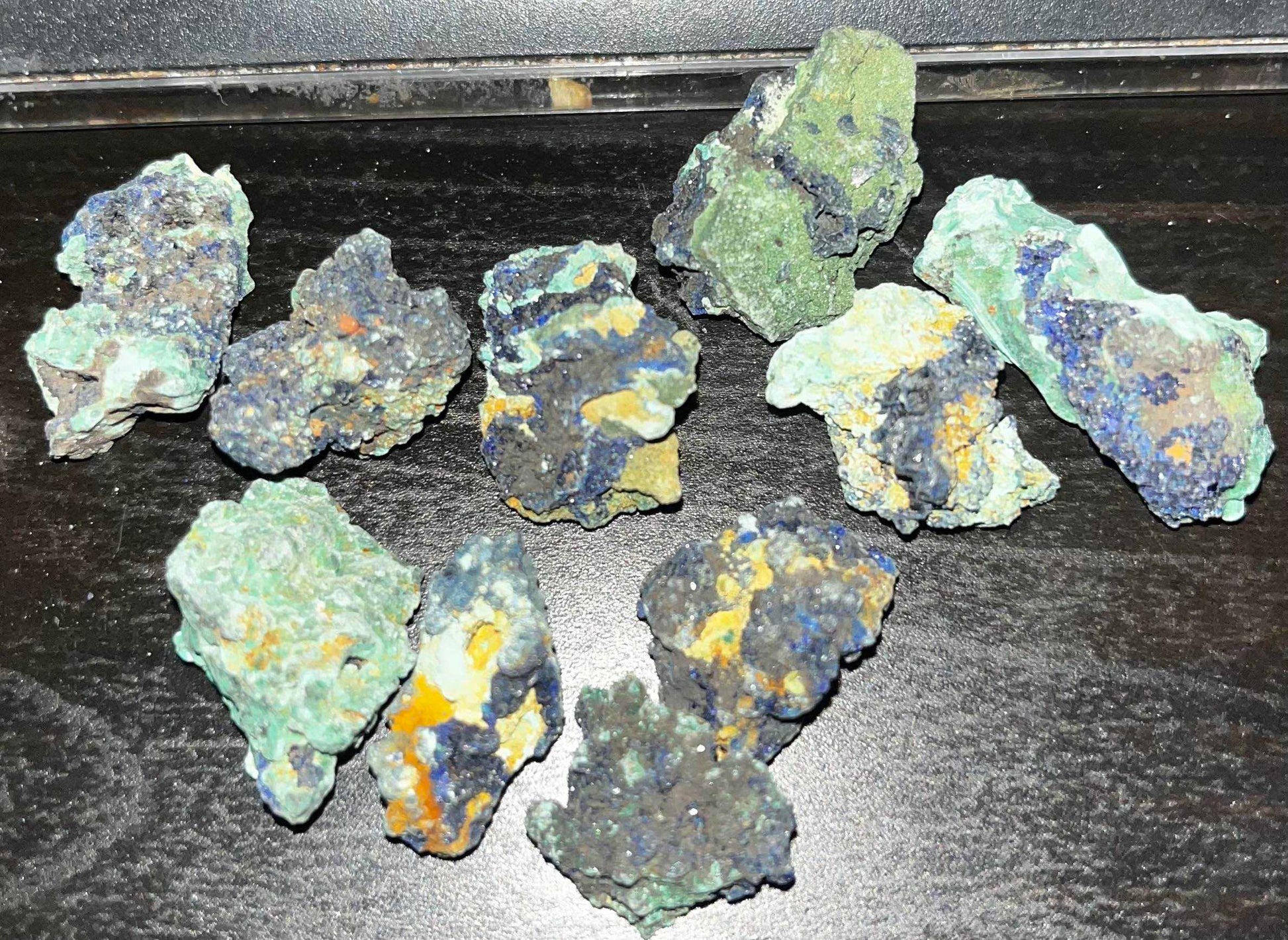 Azurite/ Malachite combination specimen pieces- various sizes