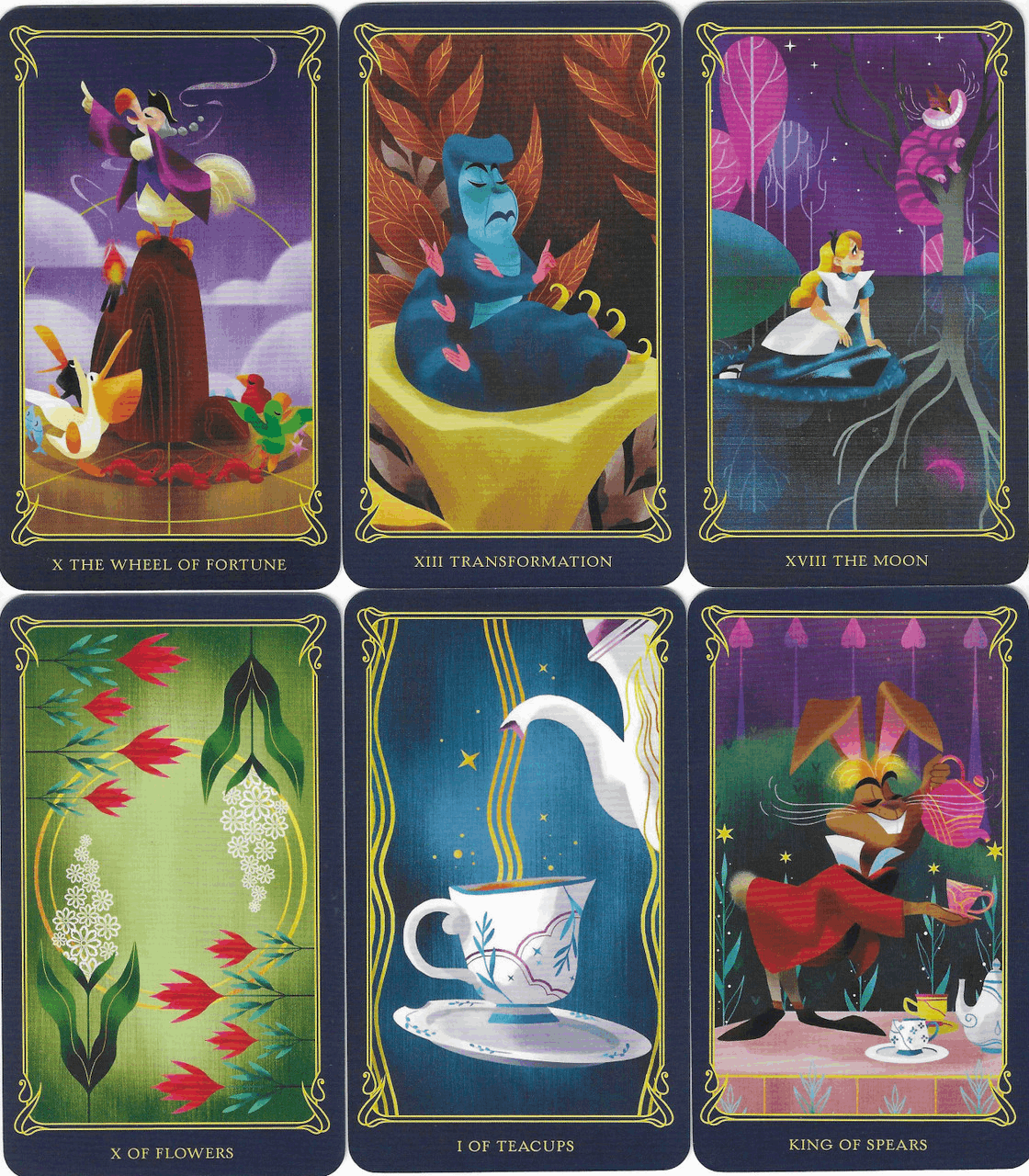 Alice in Wonderland full tarot card deck with digital guidebook