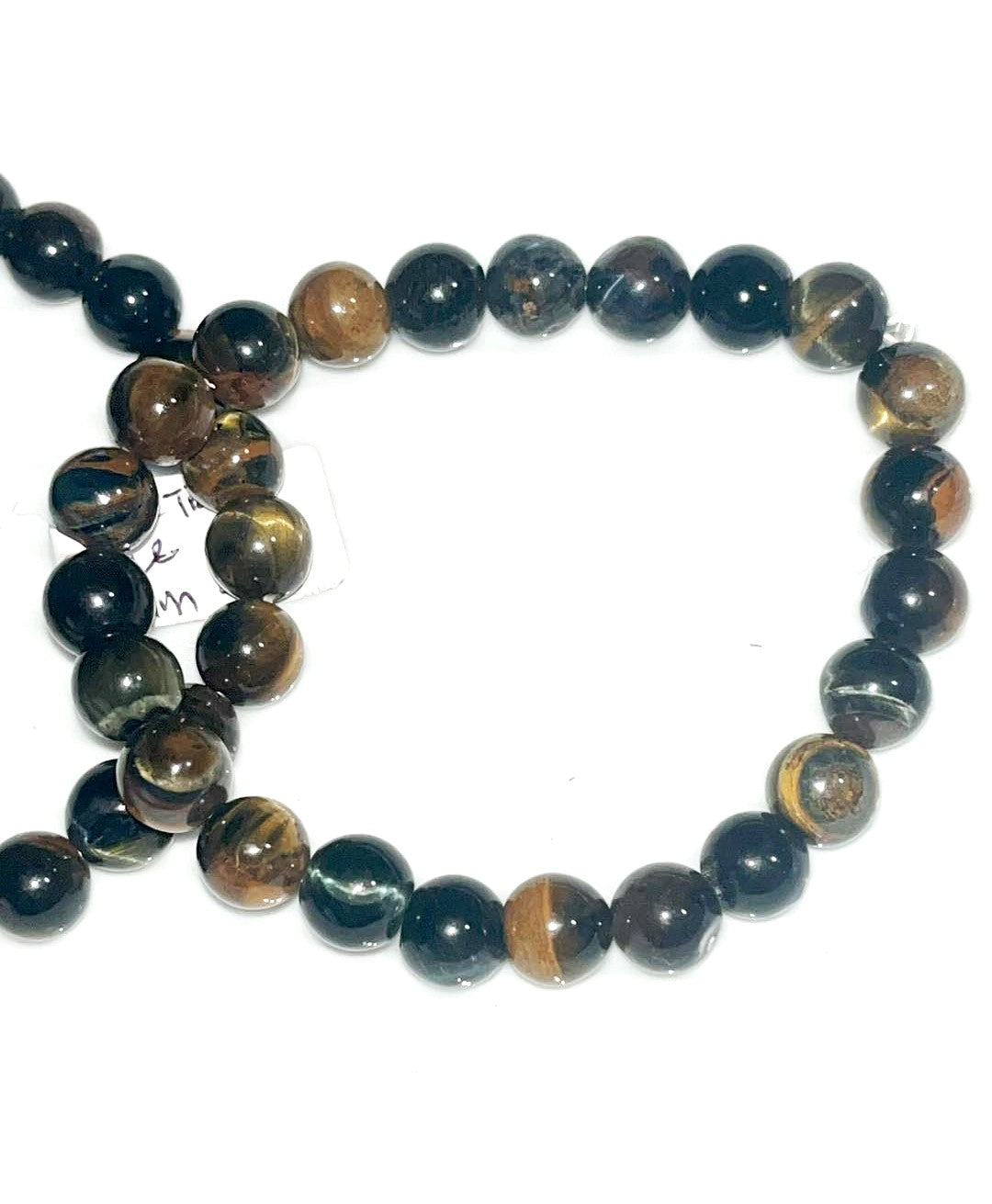 Blue Tiger's Eye 8 mm bracelet-strength, Courage, willpower, overcome challenges, confidence, grounding, motivation, remove negative energy