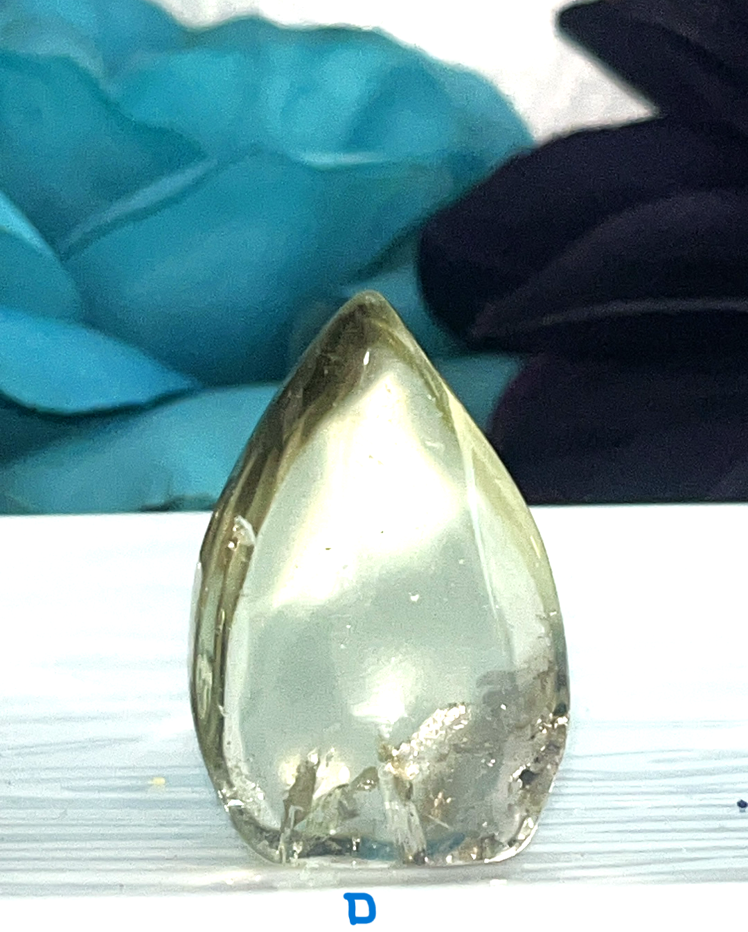 Rare AA quality Natural Citrine crystal flame/ freeforms generator from Brazil! With BLUE NEEDLE - Not heat treated.