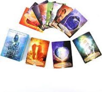 Crystal spirits tarot card deck w/ digital Guidebook. Spirits of 58 crystals, selected to help you channel divine guidance from the Universe