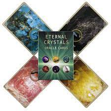 Eternal Crystals tarot card deck w/ digital Guidebook. Wisdom energetic vibe of 44 powerful crystals, chosen for unique healing qualities