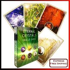 Eternal Crystals tarot card deck w/ digital Guidebook. Wisdom energetic vibe of 44 powerful crystals, chosen for unique healing qualities