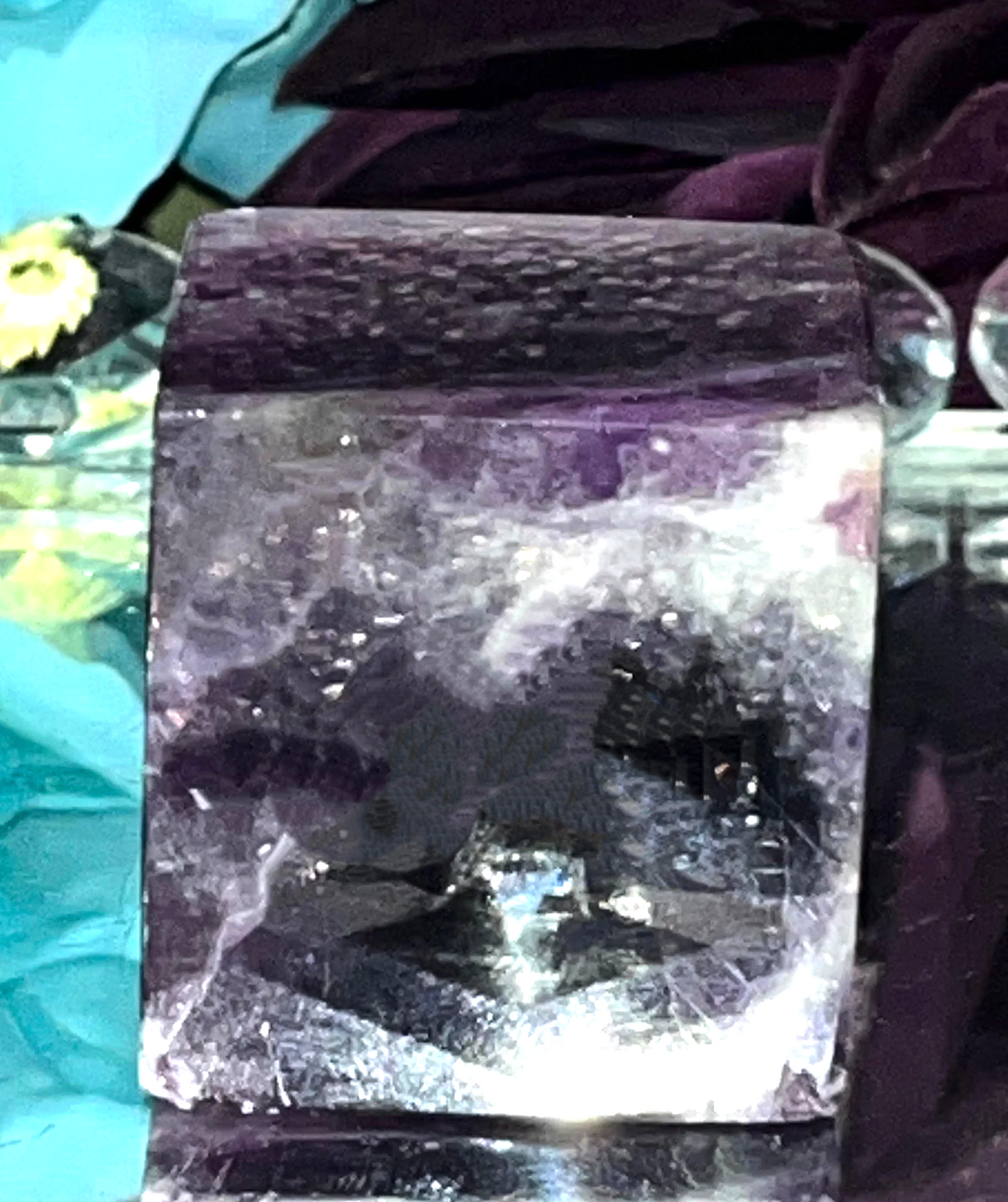 Fluorite Crystal cubes- seal, protect, and ground energy, The cube shape helps with fertility, abundance, success, peace and stability.