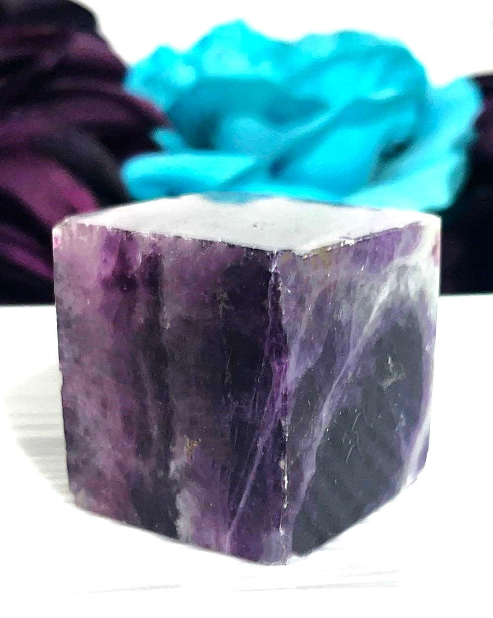 Fluorite Crystal cubes- seal, protect, and ground energy, The cube shape helps with fertility, abundance, success, peace and stability.