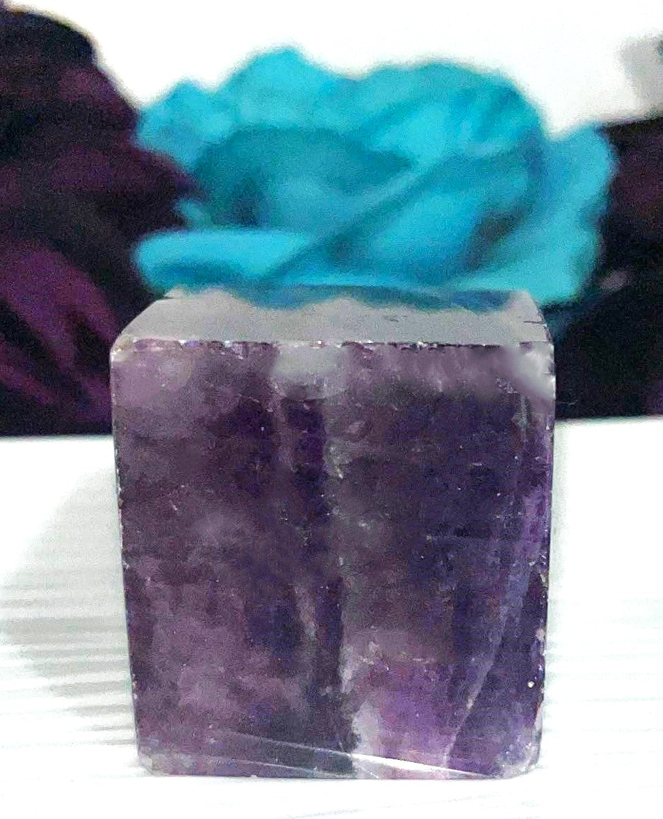 Fluorite Crystal cubes- seal, protect, and ground energy, The cube shape helps with fertility, abundance, success, peace and stability.