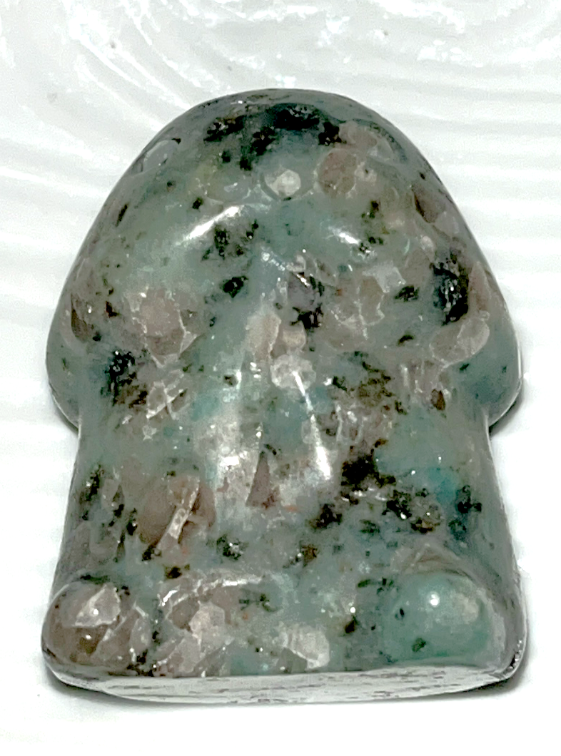 Kiwi Jasper crystal Penis with smiling face and little feet. Mini dickhead, penis man, Short & chubby  ding ding. Bachelorette party gift, Collector