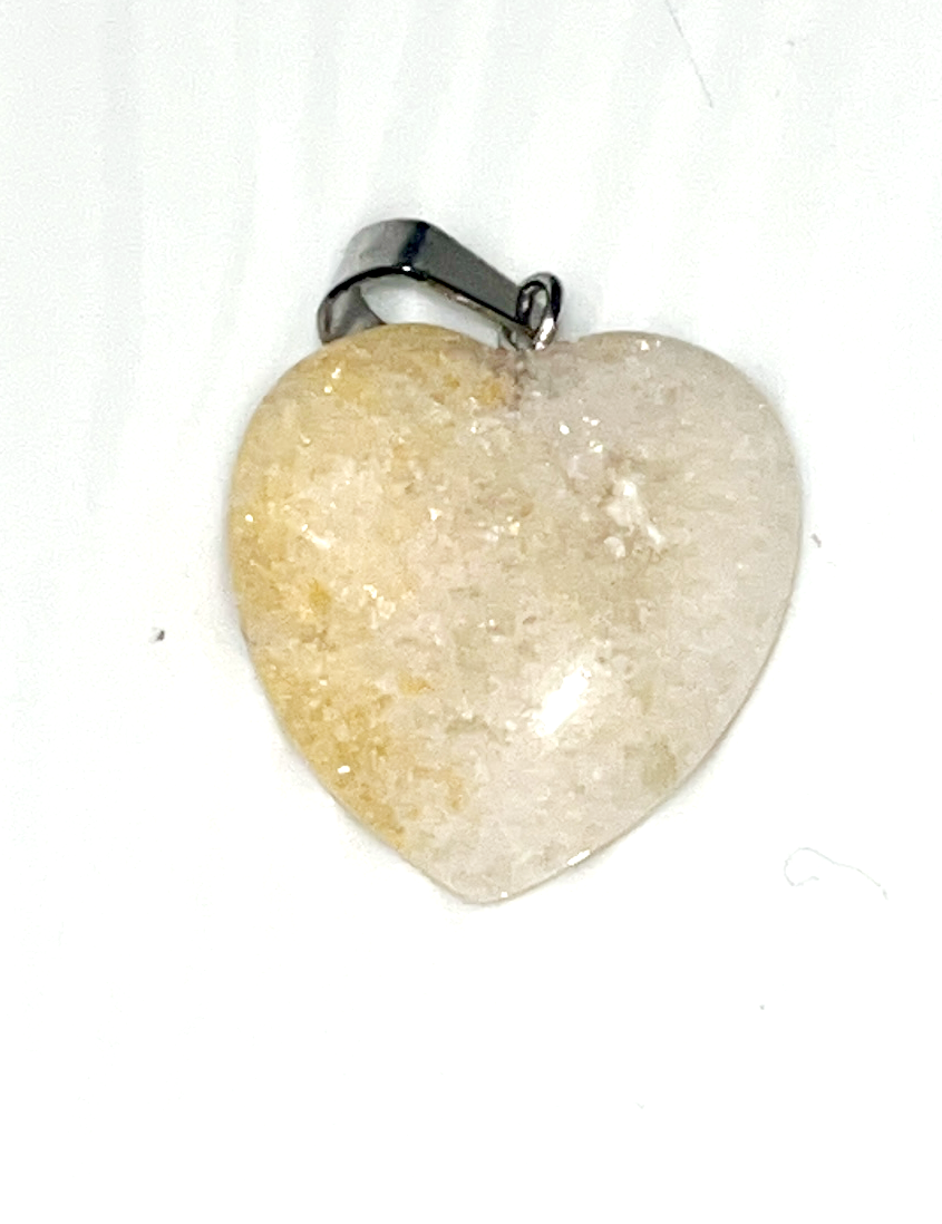 Crystal dainty heart pendant necklaces in a variety of materials with rope necklace included.