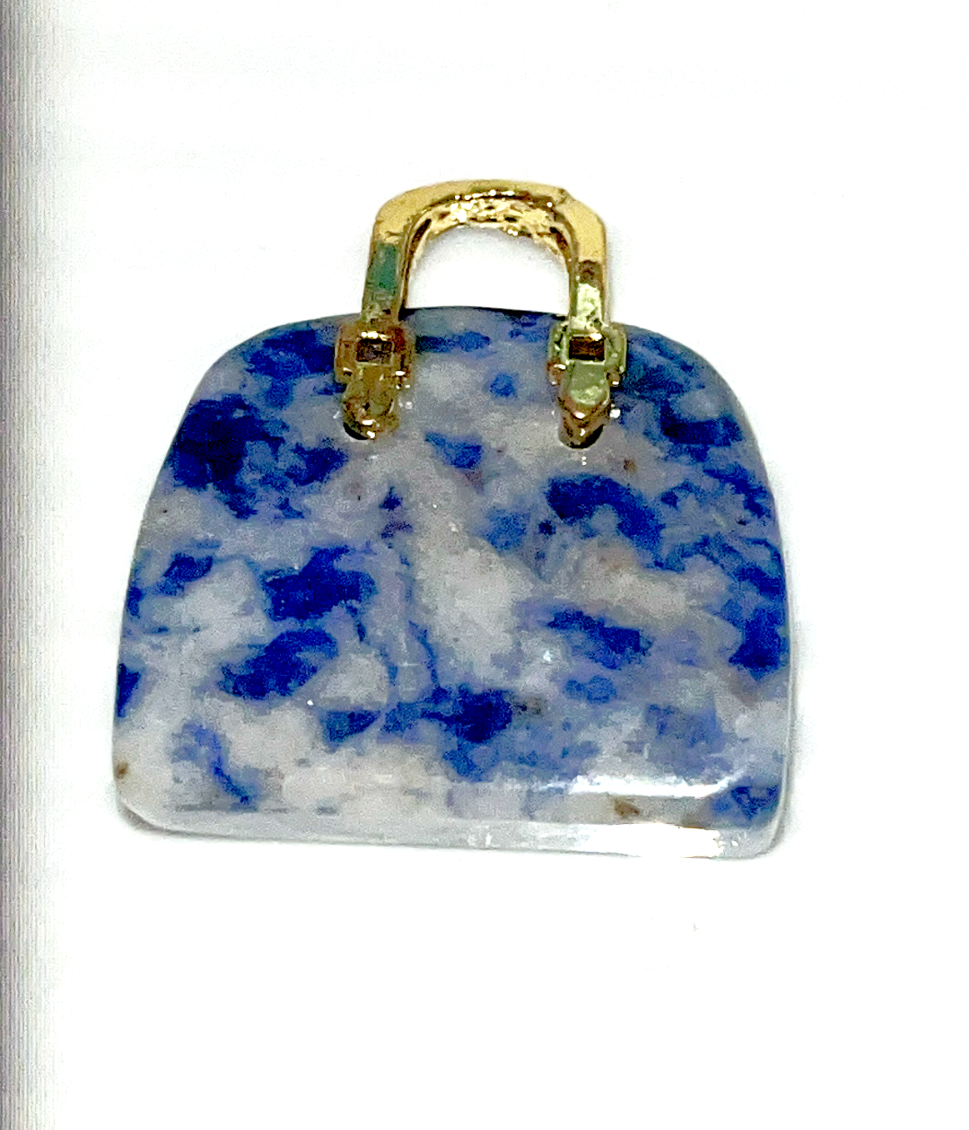 Crystal mini purse hand bag suitcase carvings in Amethyst, Pink Mangano Calcite, Sodalite, Agate,Unakite,Mahogany & Obsidian