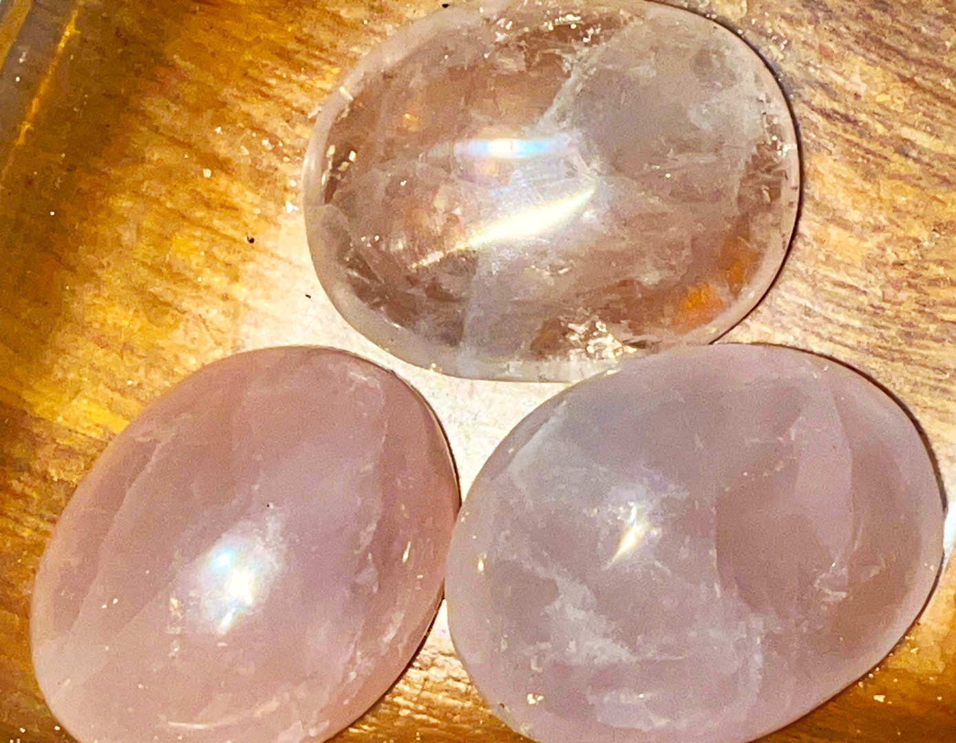 Rose Quartz palm stones  Palmstone for Unconditional love, Self Acceptance, and Universal emotional healing