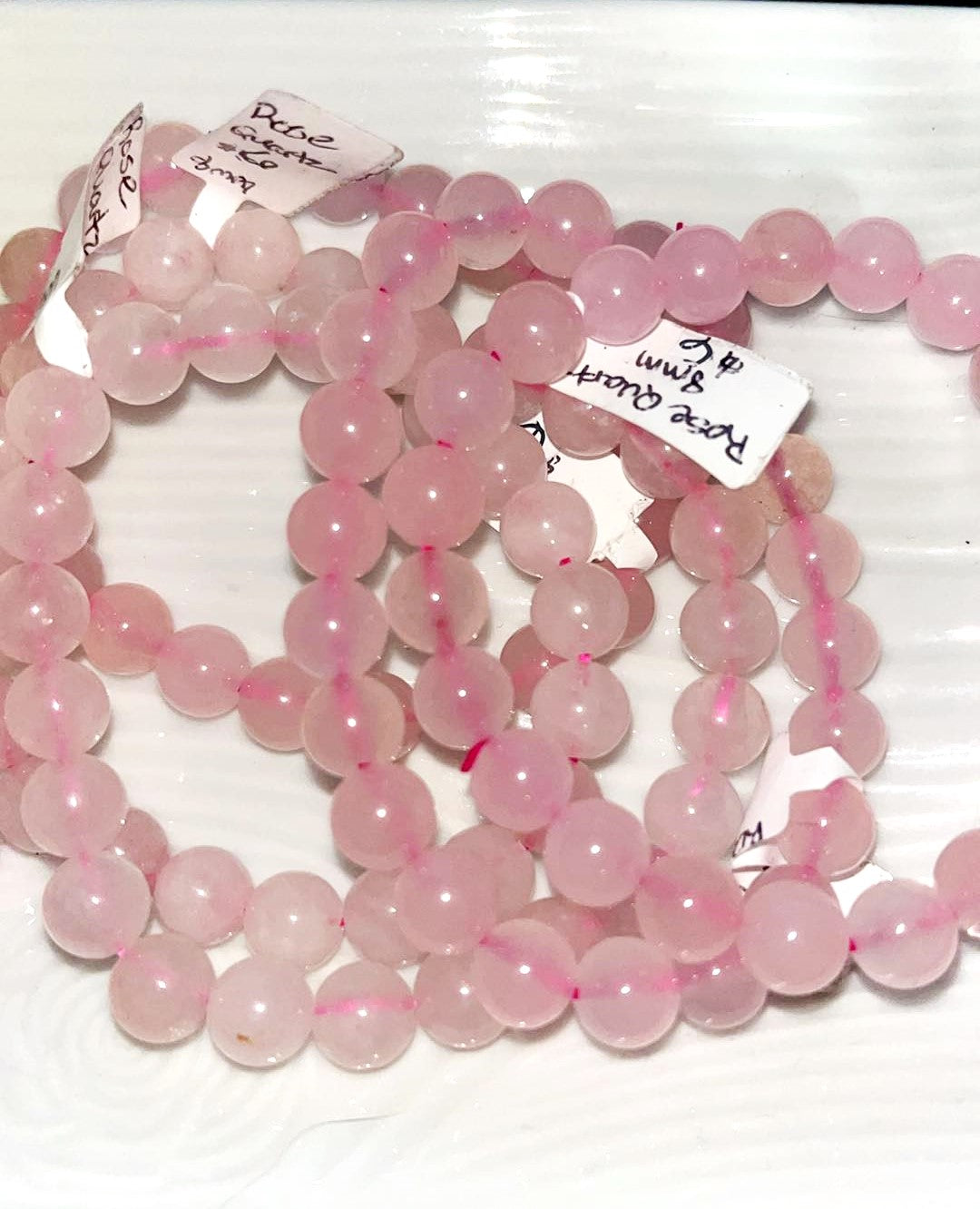 Rose Quartz 8mm Crystal Bracelet. Radiate Love, emotional healing, compassion, feeling unconditional love and harmony