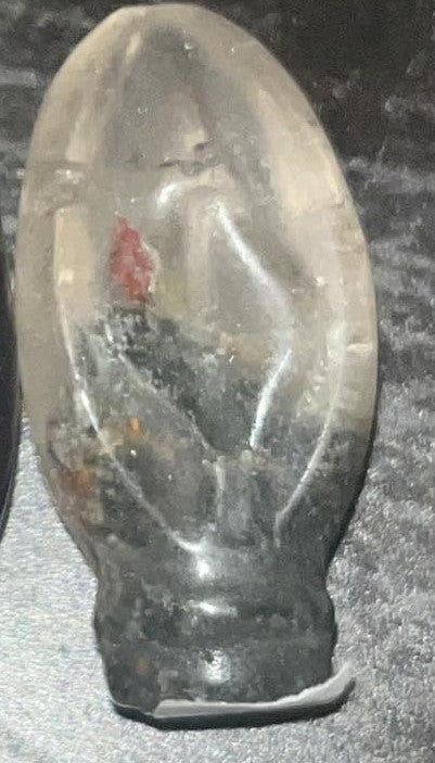 Crystal vagina labia female woman goddess lady part carving.