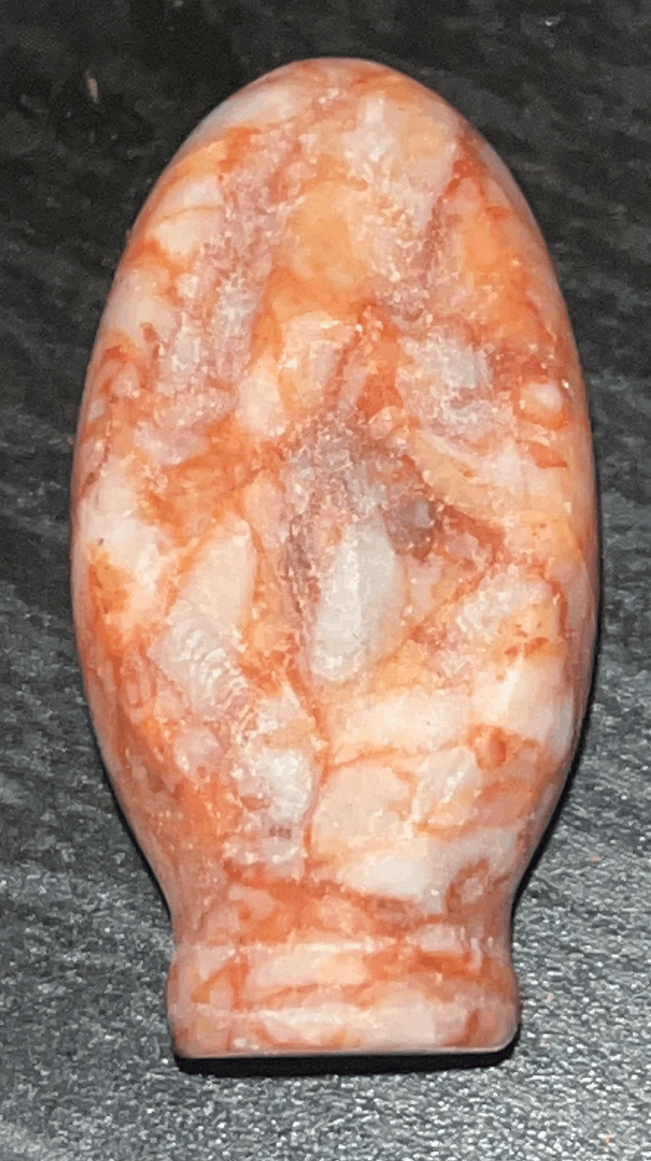 Crystal vagina labia female woman goddess lady part carving.