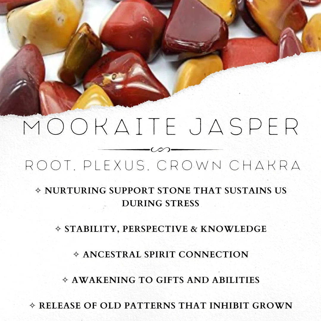 Mookaite (Mook Jasper) Jasper crystal 7 mm bracelet-emotional well-being, release toxic negative energies, illness recovery, balance emotion