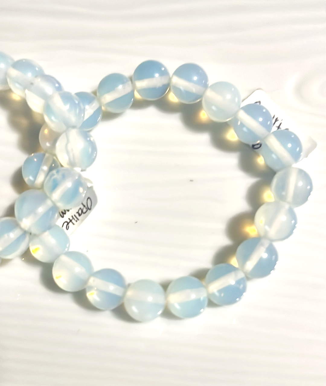 Opalite 10mm crystal bracelet-See life with optimism and curiosity, casts out negativity, Positivity, resilience