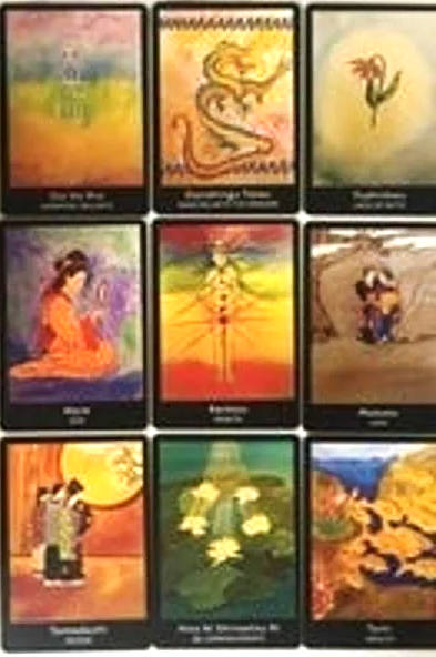 Reiki Oracle Tarot deck with digital guidebook. 33 card deck